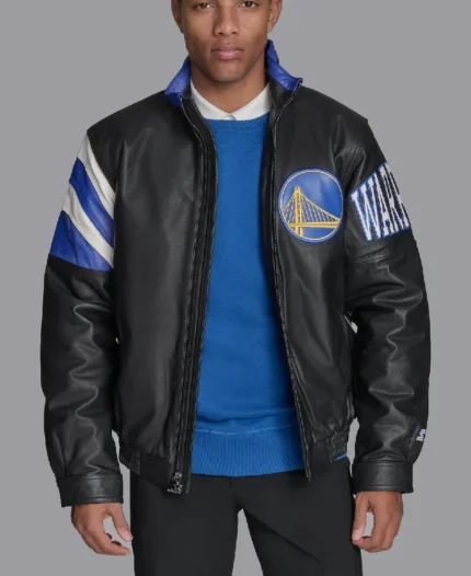 NBA Golden State Warriors Leather Jacket | Trendy Leather Jackets