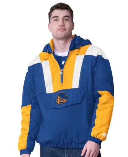 NBA Golden State Warriors Starter Pullover Jacket | Trendy Leather Jackets