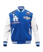 NBA Los Angeles Dodgers Blue Varsity Jacket | Trendy Leather Jackets