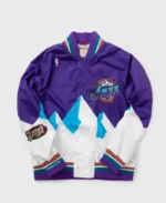 NBA Mitchell And Ness Utah Jazz Warm Up Jacket | Trendy Leather Jackets