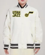 NBA Utah Jazz Retro Classic Satin Jacket | Trendy Leather Jackets