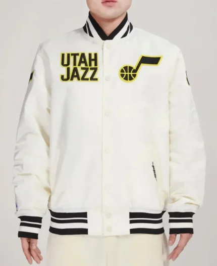 NBA Utah Jazz Retro Classic Satin Jacket | Trendy Leather Jackets