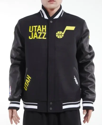 NBA Utah Jazz Retro Classic Varsity Jacket | Trendy Leather Jackets