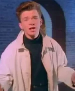 Never Gonna Give You Up Rick Astley White Coat | Trendy Leather Jackets