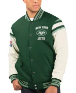 New York Jets Carl Banks Vectory Varsity Jacket | Trendy Leather Jackets