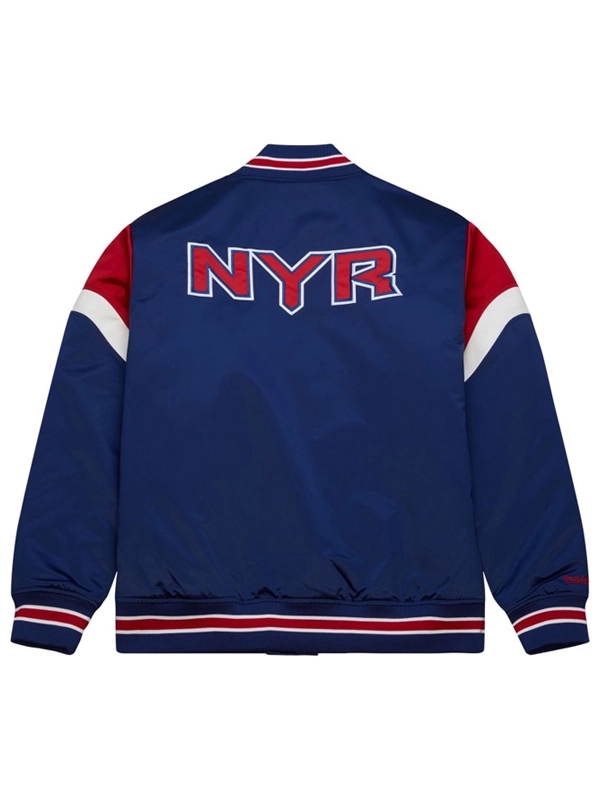 New York Rangers Blue Bomber Jacket | TLJ