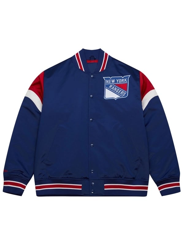 New York Rangers Blue Bomber Jacket | TLJ