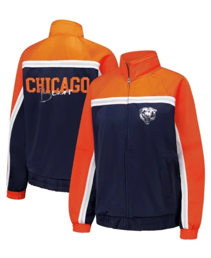 NFL Carl Banks Navy Chicago Bears Track Jacket | Trendy Leather Jackets