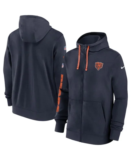 NFL Chicago Bears 2024 Sideline Hoodie | Trendy Leather Jackets