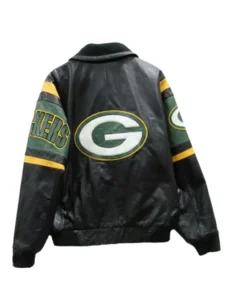 NFL Green Bay Packers Black Leather Jacket | Trendy Leather Jackets