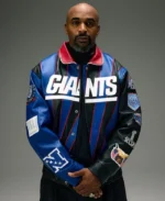 NFL Kith and Jeff New York Giants Leather Jacket | Trendy Leather Jackets