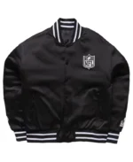 NFL Men's Politics Black Bomber Jacket | Trendy Leather Jackets