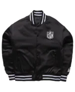 NFL Men's Politics Black Bomber Jacket | Trendy Leather Jackets