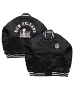 NFL Men's Politics Black Bomber Jacket | Trendy Leather Jackets