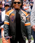 NFL Simone Biles Chicago Bears Jacket | Trendy Leather Jackets