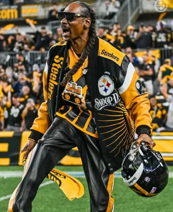 NFL Snoop Dogg Pittsburgh Steelers Varsity Jacket | Trendy Leather Jackets