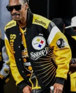 NFL Snoop Dogg Pittsburgh Steelers Varsity Jacket | Trendy Leather Jackets