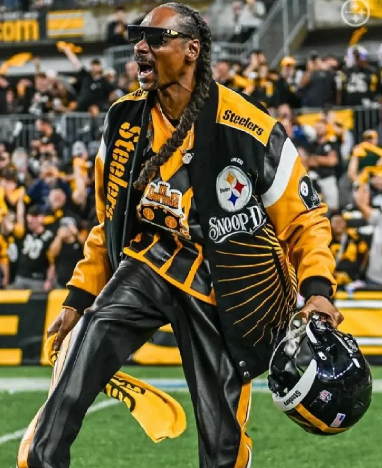 NFL Snoop Dogg Pittsburgh Steelers Varsity Jacket | Trendy Leather Jackets