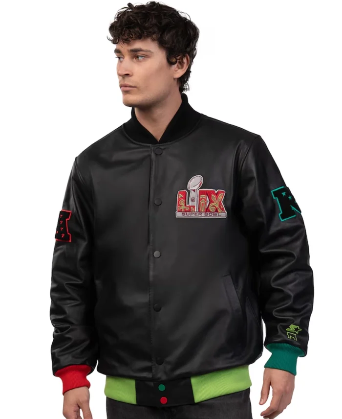 NFL Super Bowl LIX Michael Strahan Leather Jacket | Trendy Leather Jackets