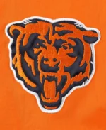 NFL Tommy Hilfiger Chicago Bears Navy & Orange Bill Jacket | Trendy Leather Jackets