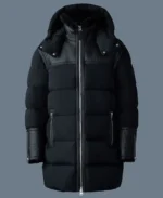NICHOLAS Mixed-media shearling Puffer Jacket | Trendy Leather Jackets