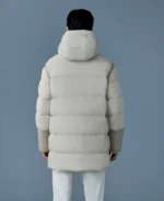 NICHOLAS Mixed-media shearling Puffer Jacket | Trendy Leather Jackets