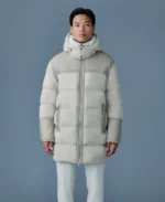 NICHOLAS Mixed-media shearling Puffer Jacket | Trendy Leather Jackets