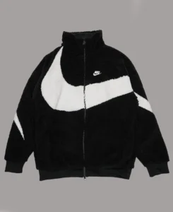 Nike Sherpa Reversible Jacket | Trendy Leather Jackets
