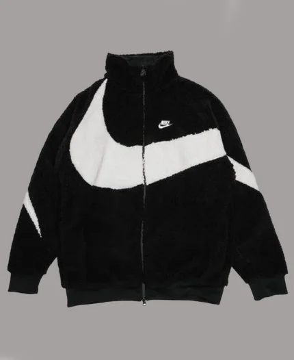 Nike Sherpa Reversible Jacket | Trendy Leather Jackets