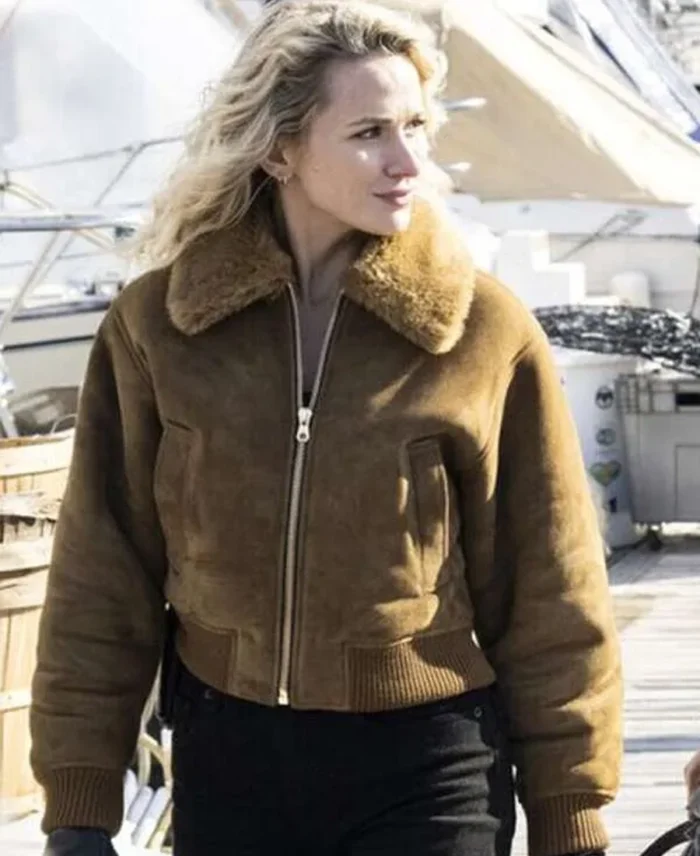 Nina Chase FBI Most Wanted Brown Bomber Jacket | Trendy Leather Jackets