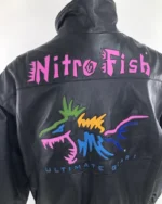 Nitro Fish Bomber Leather Jacket