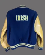 Notre Dame Fighting Irish Yellow Varsity Jacket | Trendy Leather Jackets
