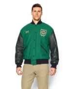 Notre Dame Green Varsity Jacket | Trendy Leather Jackets