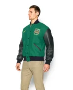 Notre Dame Green Varsity Jacket | Trendy Leather Jackets
