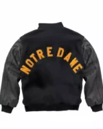 Notre Dame Irish Black Varsity Letterman Jacket
