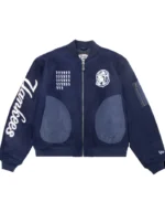 NY Yankees Heart & Mind Wool Bomber Jacket | Trendy Leather Jackets