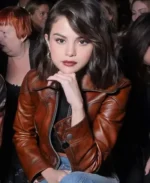 NYFW Show Selena Gomez Leather Jacket | Trendy Leather Jackets