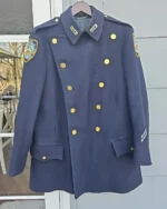 NYPD Vintage Defunct Choker Reefer Coat Jacket | Trendy Leather Jackets