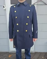 NYPD Vintage Defunct Choker Reefer Coat Jacket | Trendy Leather Jackets