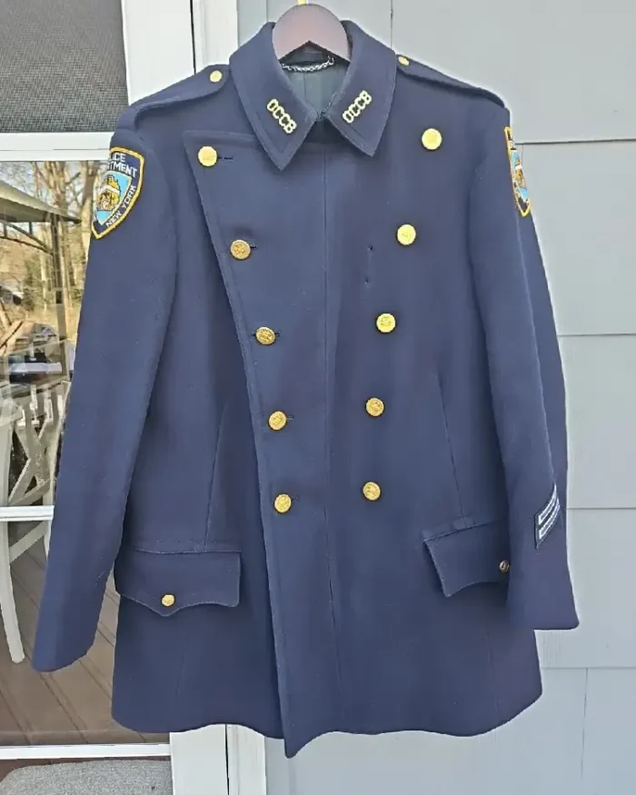 NYPD Vintage Defunct Choker Reefer Coat Jacket | Trendy Leather Jackets