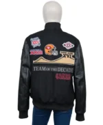 Olivia Culpo San Francisco 49ers Bomber Jacket | Trendy Leather Jackets