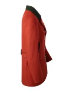 Orange Red Loden Hunting Jacket | Trendy Leather Jackets