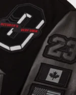 OVO For All The Dogs Varsity Jacket | Trendy Leather Jackets