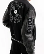 Patrick Mahomes Amiri Black Letterman Varsity Jacket | Trendy Leather Jackets
