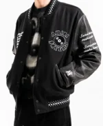 Patrick Mahomes Amiri Black Letterman Varsity Jacket | Trendy Leather Jackets