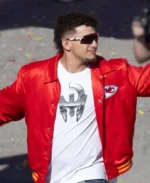 Patrick Mahomes Chiefs Super Bowl LVIII Victory Parade Jacket | Trendy Leather Jackets