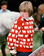 Princess Diana Black Sheep Sweater | Trendy Leather Jackets