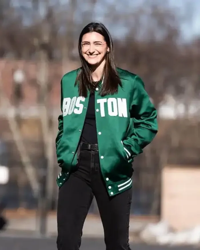 PWHL Boston Green Jacket | Trendy Leather Jackets