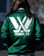 PWHL Boston Green Jacket | Trendy Leather Jackets