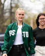 PWHL Boston Green Jacket | Trendy Leather Jackets